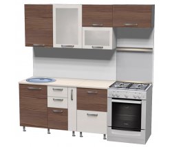 Кухня «Лига» 1,5 м с бутылочницей