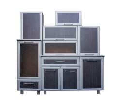 Кухня «Елена-Евро» 1,8 м с полуколонкой, рамка