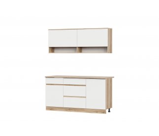 Кухня «Брауни» 1,6 м без мойки